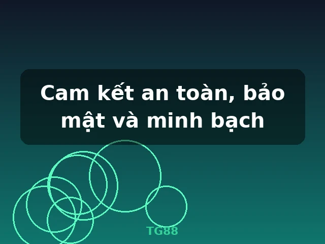 Cam kết an toàn, bảo mật và minh bạch - TG88
